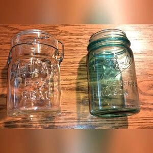 Mason jars ..vintage.  Ball and Atlas
